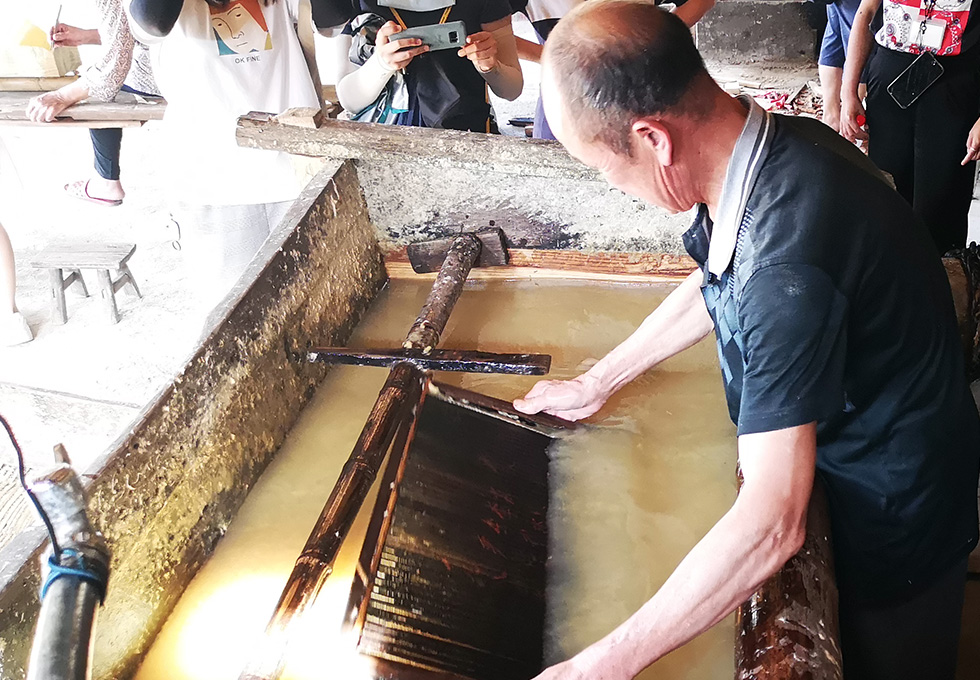 Making paper pulp