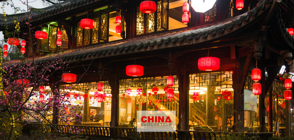 A  tea house in Chengdu