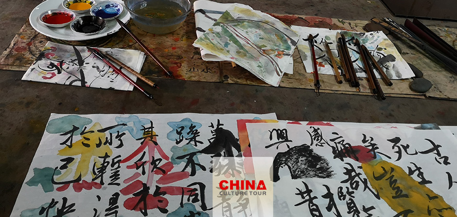 Learning Chinese Calligraphy in Yangshuo