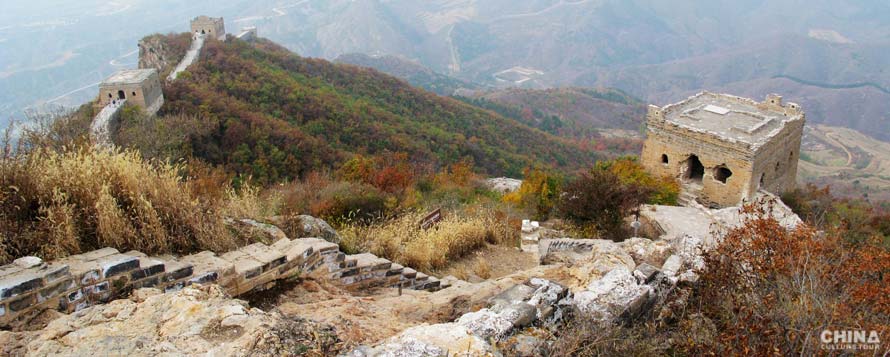 Wild part of the Great Wall