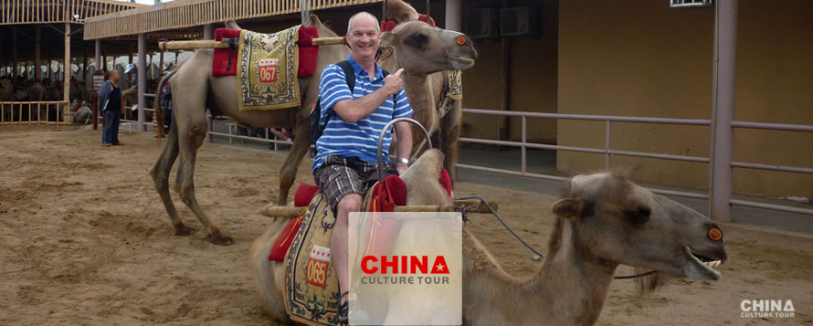 Camel riding in Xinjiang