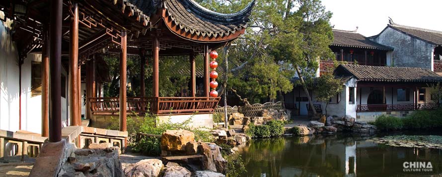 Classic Chinese garden in Suzhou