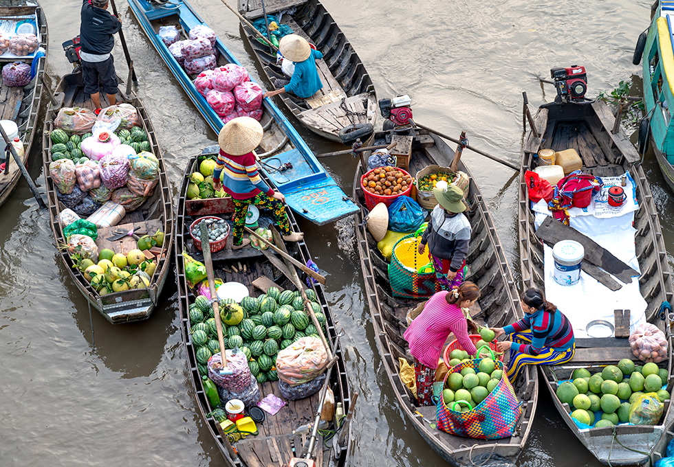 Cai Rang Floating Market 